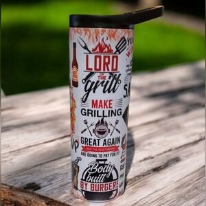 BBQ Grilling Sarcastic Funny Quotes 20oz Tumbler with duo lids 🎉sale